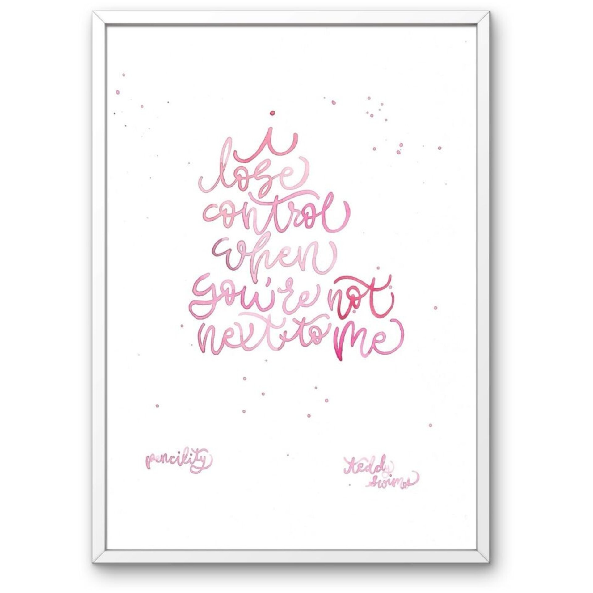 Lámina A4 "Lose control" - 4